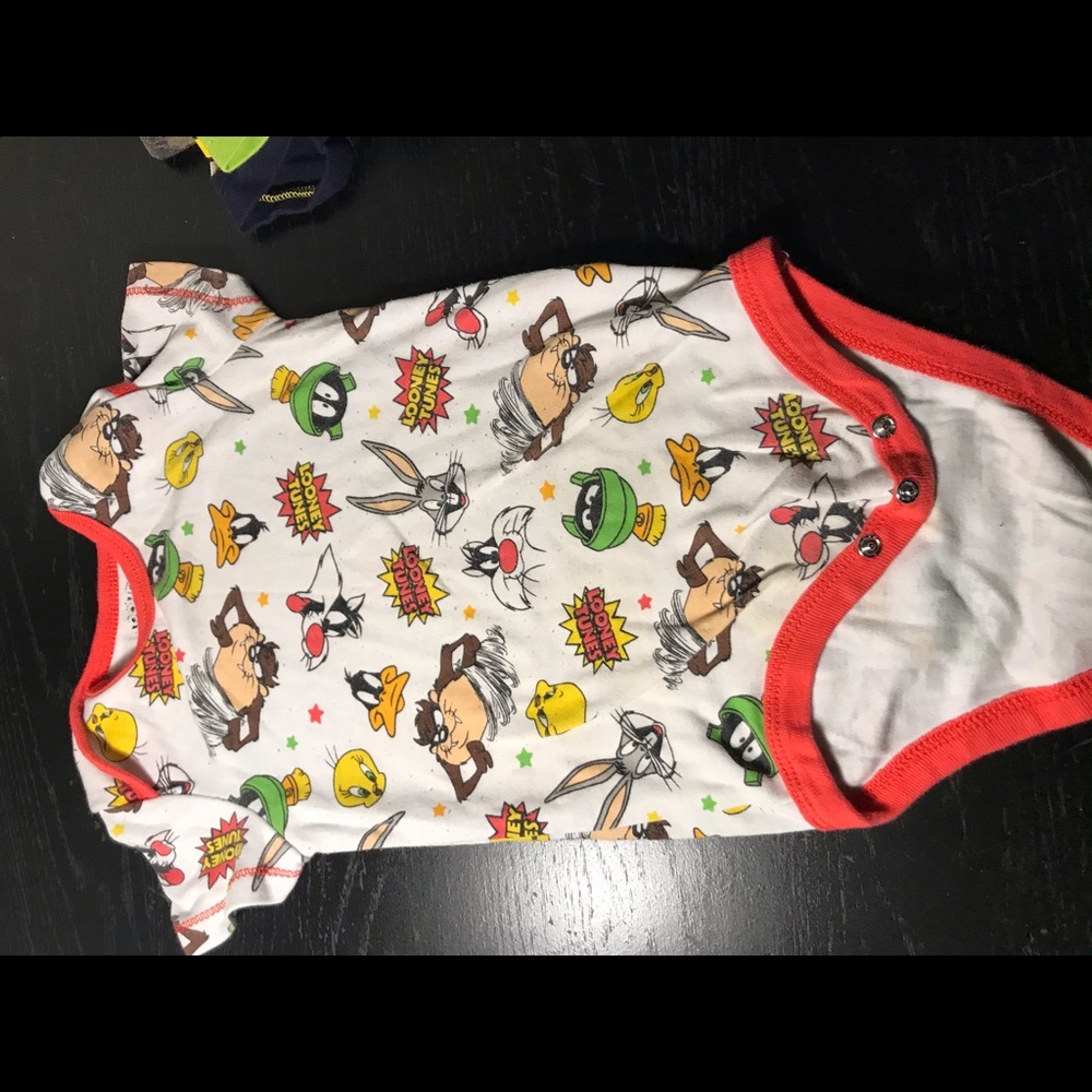LooneyTunes character set onesies
